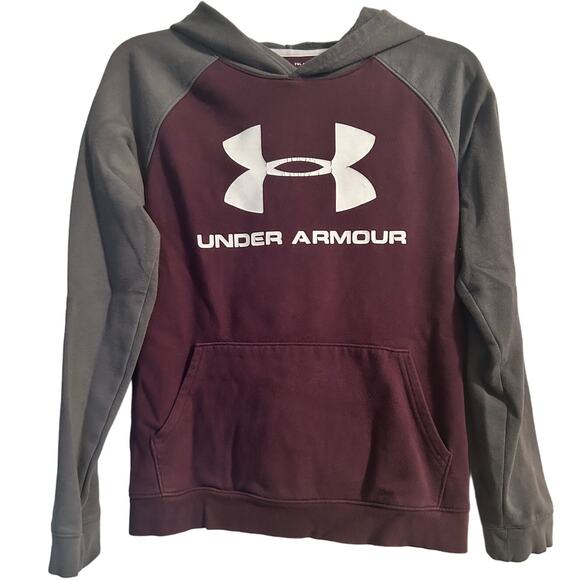 GUC Youth Purple/Grey Under Armour Hoodie Coldgear Size YXL - Picture 1 of 4